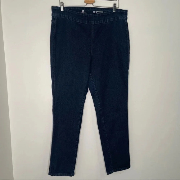 Liz Claiborne Stretch Slim Leg Jean Size 2X - Picture 1 of 4